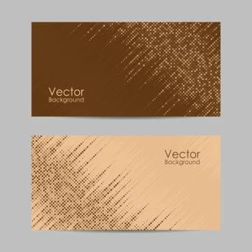 Set of banners with dots. Vector illustration Stock Illustration