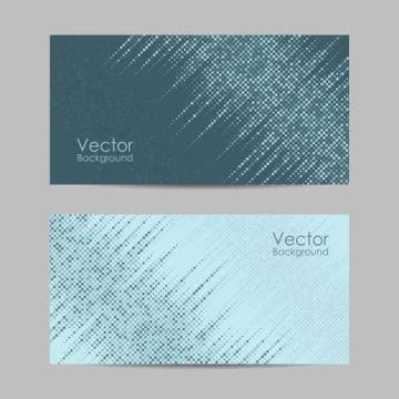 Set of banners with dots. Vector illustration Stock Illustration