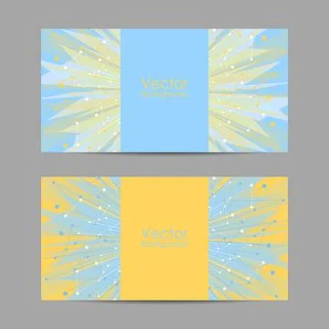 Set of banners with the geometric pattern イラスト素材
