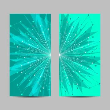 Set of banners with the geometric pattern Stock Illustration