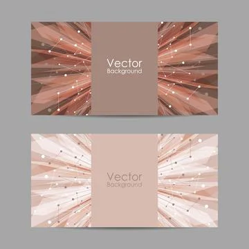 Set of banners with the geometric pattern Stock Illustration