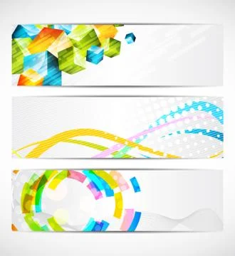 Set of banners Stock Illustration