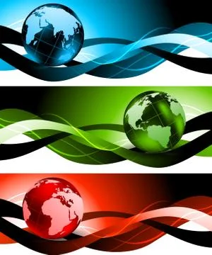 Set of banners Stock Illustration