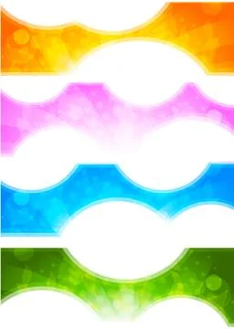 Set of banners Stock Illustration