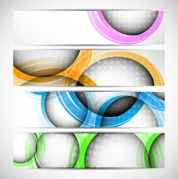 Set of banners Illustrazione stock