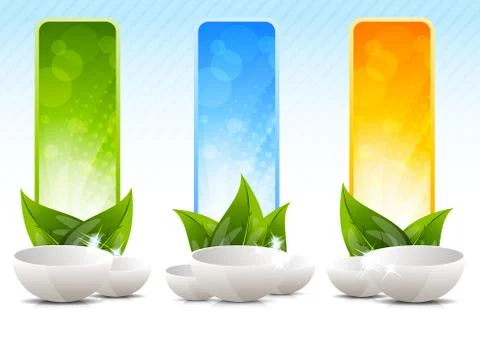 Set of banners Illustrazione stock