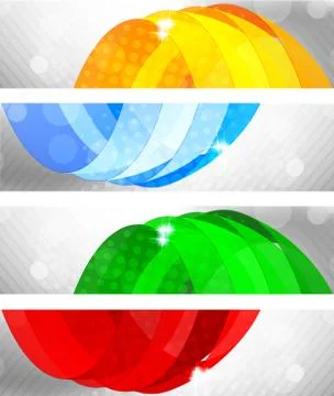 Set of banners Stock Illustration
