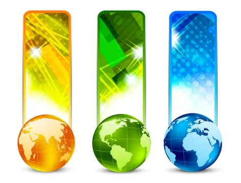 Set of banners Illustrazione stock