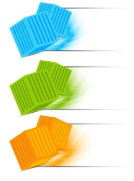 Set of banners Stock Illustration