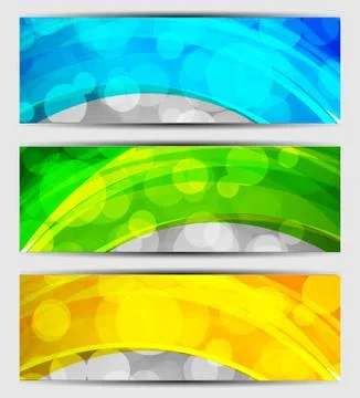 Set of banners Stock Illustration