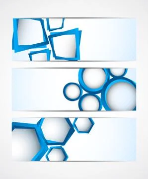 Set of banners Stock Illustration