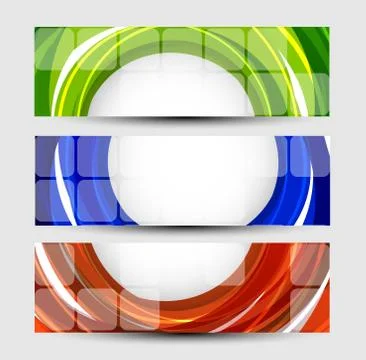 Set of banners Stock Illustration