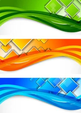 Set of banners Stock Illustration