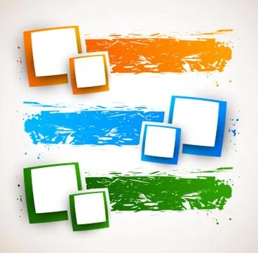 Set of banners Stock Illustration