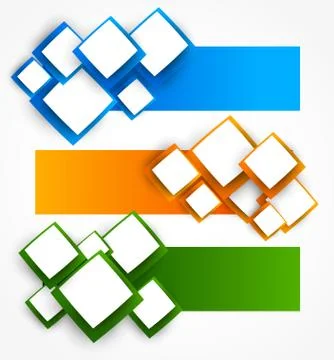 Set of banners Stock Illustration