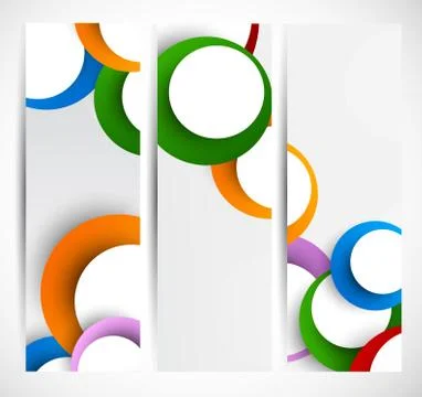 Set of banners Illustrazione stock