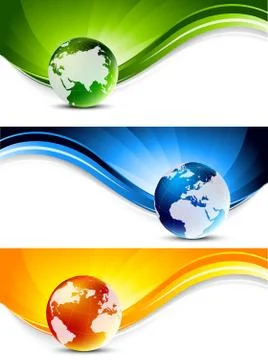 Set of banners Stock Illustration