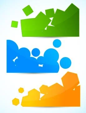 Set of banners Stock Illustration