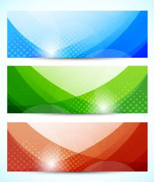 Set of banners Stock Illustration
