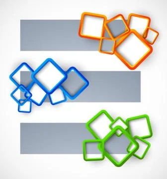 Set of banners Stock Illustration