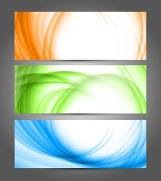 Set of banners Stock Illustration