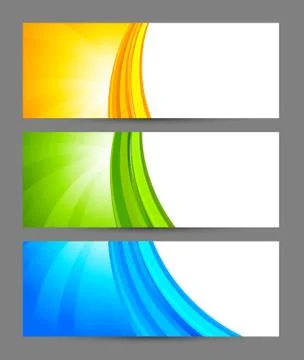 Set of banners Stock Illustration