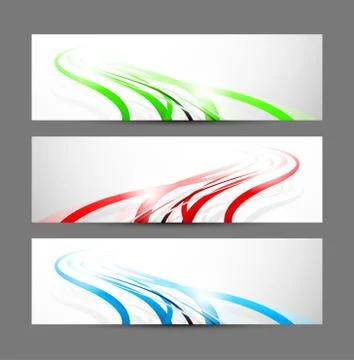 Set of banners Stock Illustration
