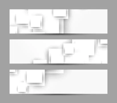 Set of banners Stock Illustration