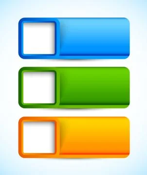 Set of banners Stock Illustration