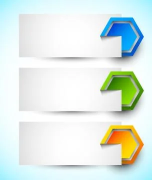 Set of banners Stock Illustration