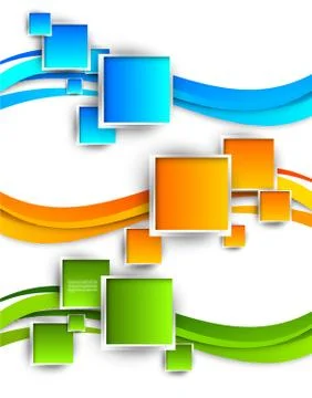 Set of banners Illustrazione stock