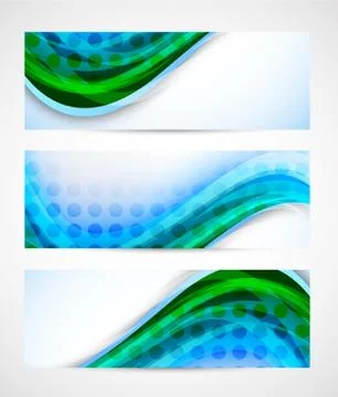 Set of banners Illustrazione stock