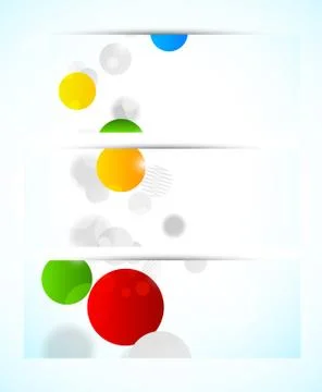 Set of banners Stock Illustration