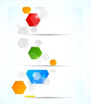 Set of banners Stock Illustration