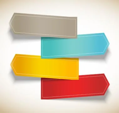 Set of banners Illustrazione stock