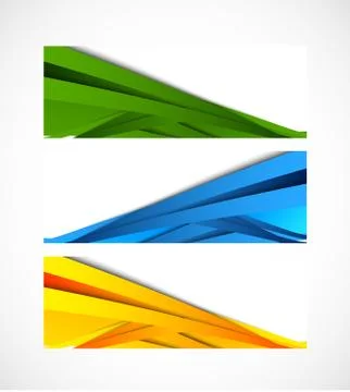 Set of banners Stock Illustration