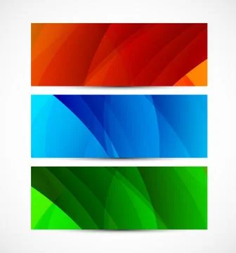 Set of banners Stock Illustration