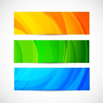 Set of banners Stock Illustration