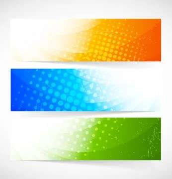 Set of banners Stock Illustration
