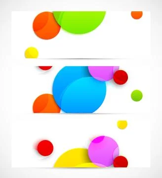 Set of banners Stock Illustration