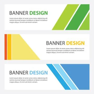 Set of banners Stock Illustration
