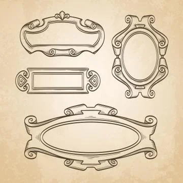 Set of banners. Stock Illustration