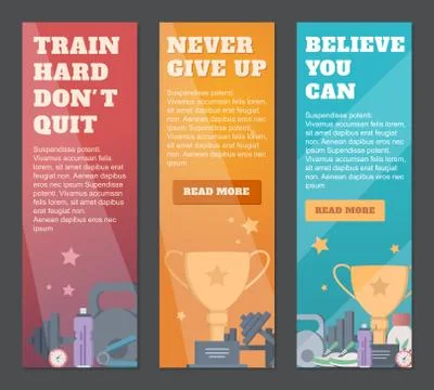 Set of banners Stock Illustration
