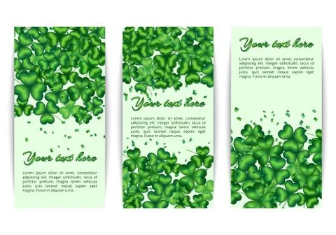 Set banners Patricks Day Stock Illustration