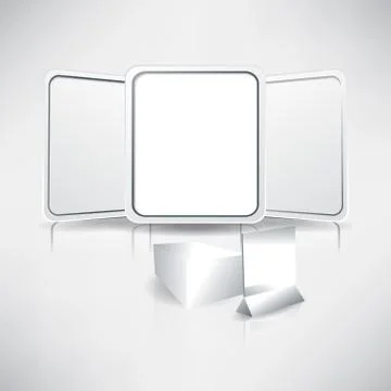 Set of banners of table tent, packaging Stock Illustration