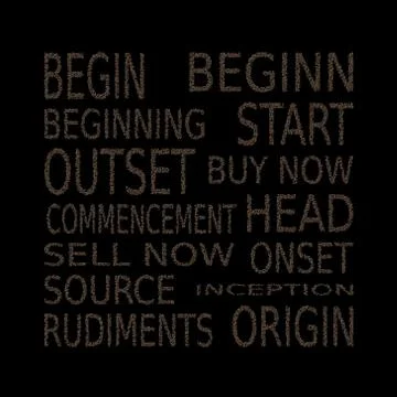 Set of banners on the topic of starting over Stock Illustration