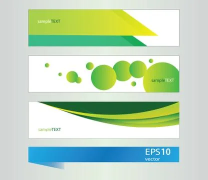 Set of banners with vector  elements 스톡 일러스트