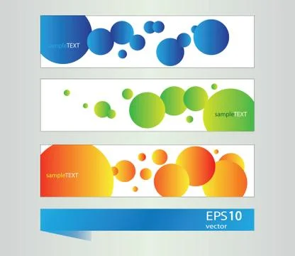 Set of banners with vector  elements イラスト素材