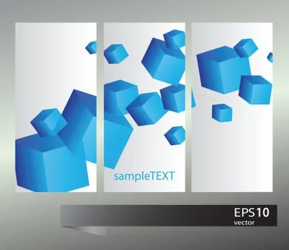 Set of banners with vector  elements Stock Illustration