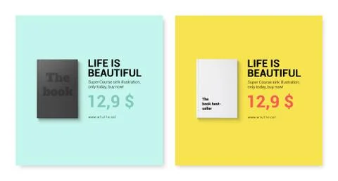 Set of banners for the website Stock Illustration
